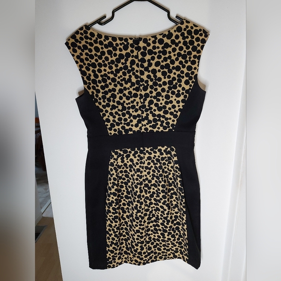 Cleo Spotted Black & Tan Dress - Picture 5 of 8